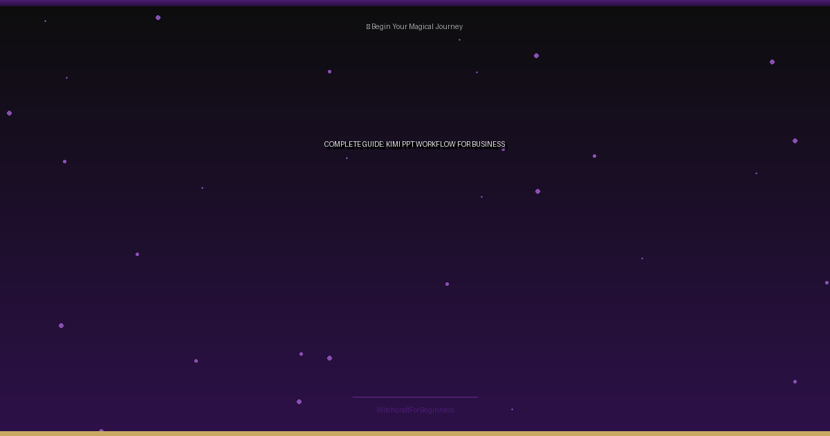 kimi ppt workflow for business presentations